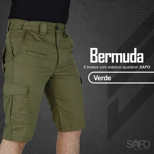 Bermuda verde oliva new arrivals