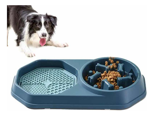 Plato 3en1 Anti - Ansiedad Para Mascotas + Lick Mat Perros