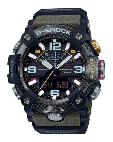  Reloj Casio G-shock Gg-b100-1a3 Para Hombre -carbono/resina