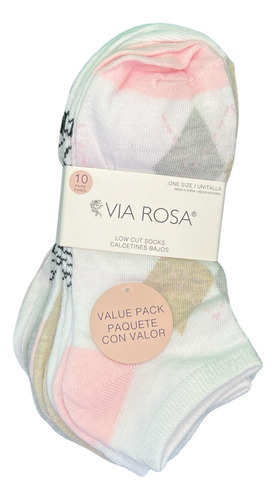 Paquete De 10 Tin Dama Via Rosa Estampado Unitalla