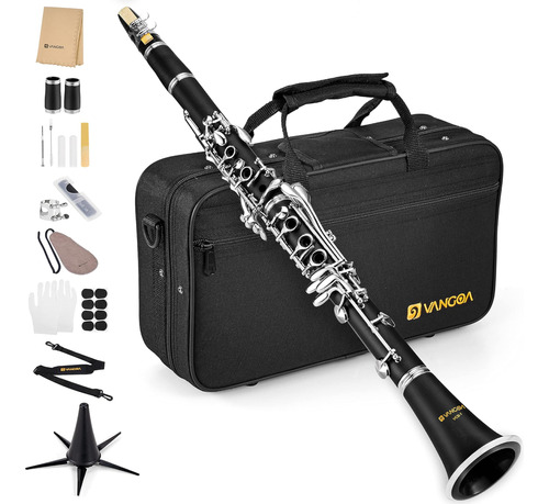 Vangoa Clarinete Bb, B Flat Beginner Student Clarinete Bb Ni