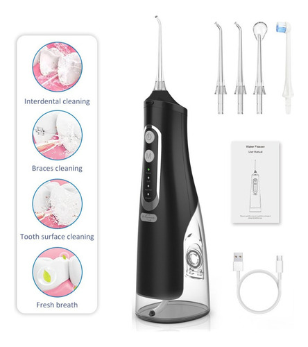 Irrigador Oral Usb Água Recarregável Flosser Portátil