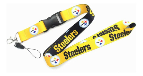 Lanyard Porta Gafete Pittsburgh Steelers