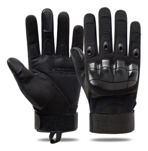 Y) Black Indestructible Finger Sports Fitness Gloves