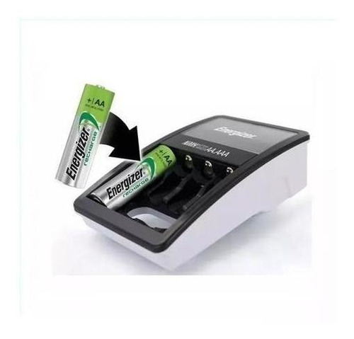 Imagen 2 de 5 de Cargador Maxi Energizer + 2 Pilas Aa Recargables 1300mah