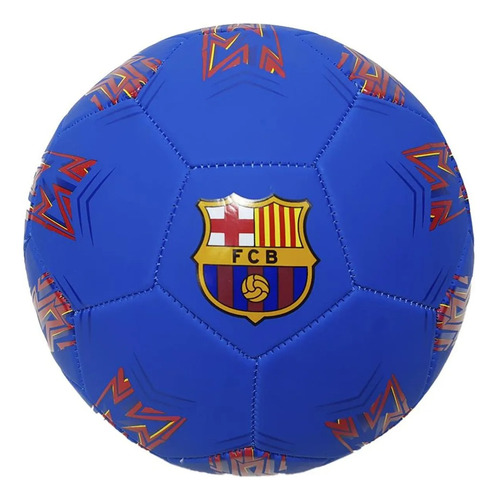 Pelota De Fútbol Dribbling Barcelona Mundial 18 Nº 5 Color Azul/rojo