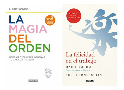 Magia Orden + Felicidad Trabajo - Kondo - 2 Libros Aguilar*