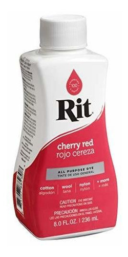 Rit Dye Liquid Fabric Dye, 8 Onzas, Cherry Red