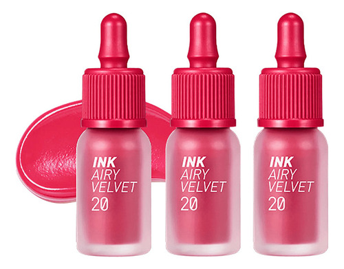 3 Tinta De Labios Ink Airy Velvet N° 20 Beautiful Coral Pink