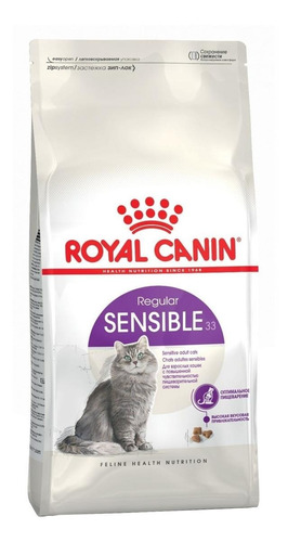 Alimento Royal Canin Feline Health Nutrition Sensible para gato adulto sabor mix em sacola de 400g