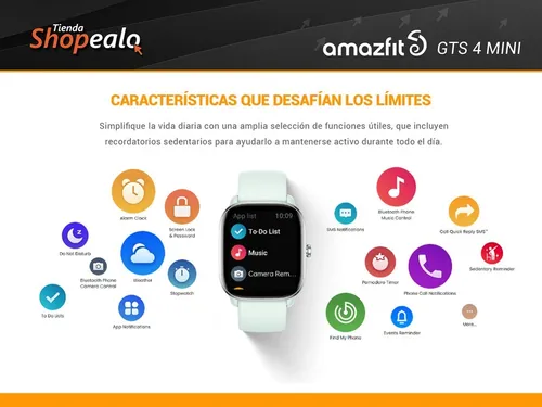 Smartwatch Reloj Inteligente Amazfit Gts 4 Mini 1,65 Blue