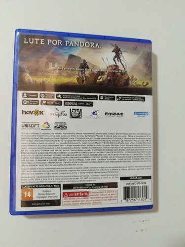 Jogo Avatar Frontiers Of Pandora Ps5 (Usado)