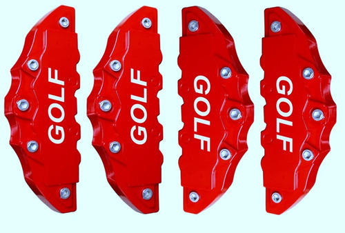 Imagem 2 de 2 de Capa Pinça Freio Tuning 4 Rodas Compatível Golf + Cola