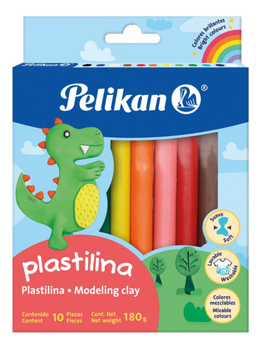 Plastilinas Pelikan Surtidas- Kit X 4 (180 G)