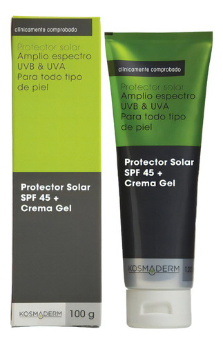 Protector Solar Spf 45 - Crema Gel - 100 - g