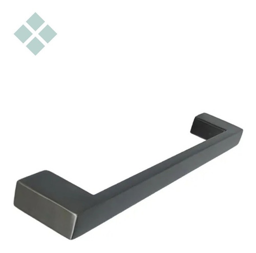 Porta Toalha De Parede Guriri 50cm Inox Grafite Padrão Docol