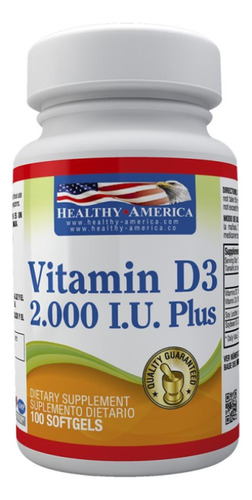 Vitamina D3 X 2000 Iu X 100 Soft - Healthy America