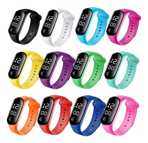 50 Piezas Reloj Led Digital Watch Touch Unisex Mayoreo Yy