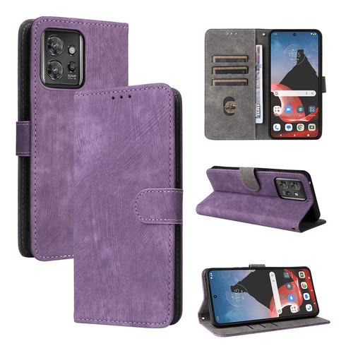 Cartera De Piel Sintética Con Bloqueo Rfid De Primera Calidad Para Thinkphone De Motorola