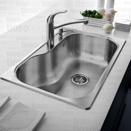 Cocina Bacha Luxor Si71 + Dosificador Acero 340 Johnson Ad Std