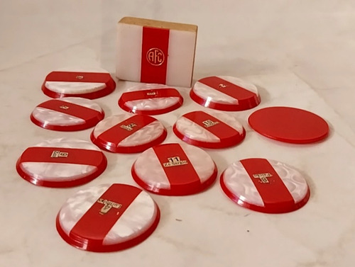 Botão De Mesa Perolado América - Com Bicados - Raros (Usado)