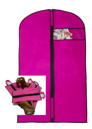 Set Kit-25pz Porta-traje+25pz Porta-zapato Personalizado Rosa