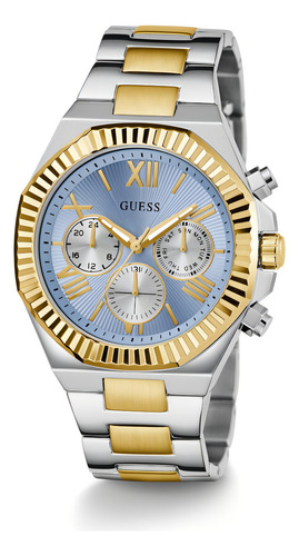 Reloj Guess Para Hombre Elegante Caballero Correa Bitono