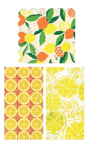 Imagen 1 de 5 de Servilletas Decoupage Set Citrus Laura Craft