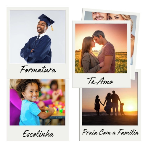 20 Fotos Polaroides - Com Frase Personalizada