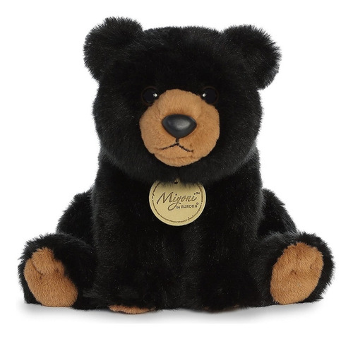 Cor Aurora Miyoni Peluche Suave Bebe Oso Negro Grizzly Pardo