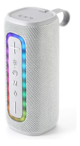 Bocina Bluetooth Portátil Usb Micro Sd Auxiliar Recargable Color Gris