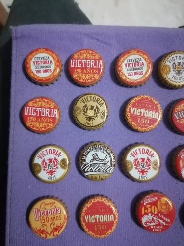 25 Corcholatas 150 Años Victoria Colección (Usado)