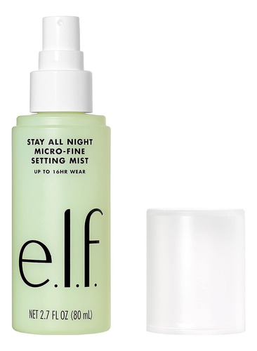 Spray Fixador de Maquiagem Hidratante Elf Micro Fine 80 ml Verde Claro Primer Tone