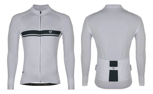 Jersey Ciclismo M/l Hombre Gw Basic Blanco