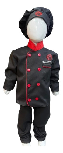 Disfraz De Masterchef Cocinero Chef Para Niños Y Niñas