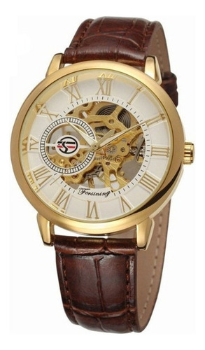 Reloj Forsining Fashion Mechanical Skeleton Para Hombre
