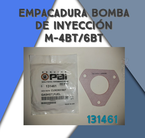 Empacadura Bomba De Inyección Ford Cargo 815 4bt/6bt