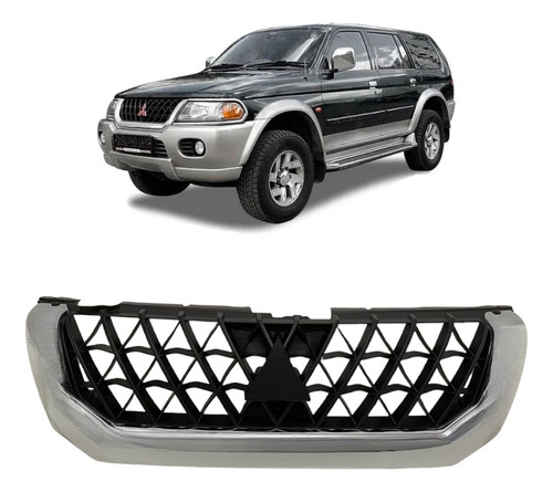 Grade Dianteira Pajero Sport 2000 2001 2002 2003 Cromada