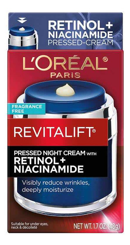 Loreal Revitalift Retinol +niacinamide - g  Momento de aplicación Noche Tipo de piel Todo tipo de piel