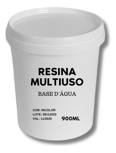 Resina Acrilica Base D'água Primer Verniz Impermeabilizante Acabamento Fosco Cor Incolor