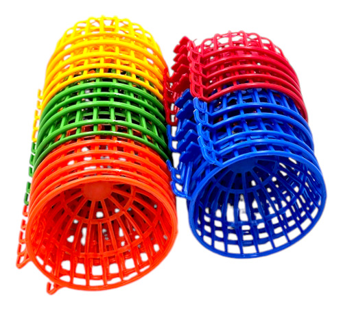 Nido De Plastico Para Aves 5 Pzas Colores Surtidos
