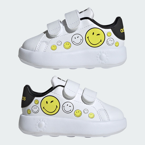 Tenis adidas Casual Smiley Advantage Niños Blanco Ih6257