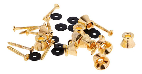 10x Strap Pin Para Guitarra / Ukelele / Bajo Accs Con