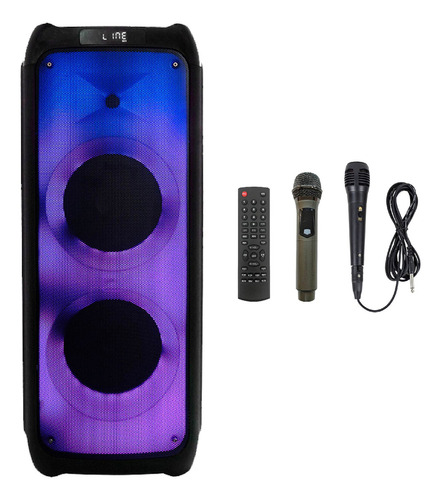 Parlante Bomber Party 1800w Led Rgb Radio Bluetooth 