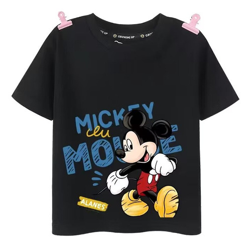 Camisetas Con Estampado Creativo De Manga Corta Mickey Mouse