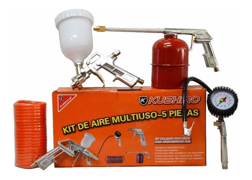 Kit 5 Piezas Accesorios Para Compresor Kushiro