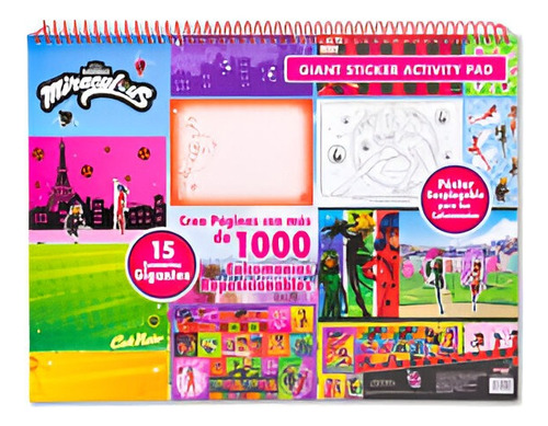 Cuaderno Gigante Actividades Ladybug + 1,000 Calcomanías