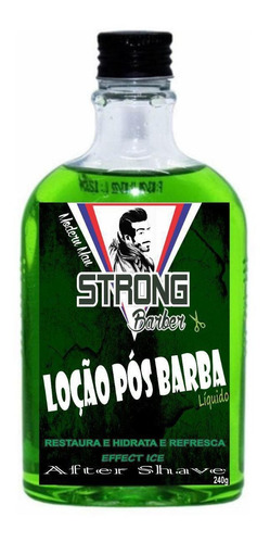 Loção Pós Barba Strong 240ml Liquida Antibactericida 1unidad