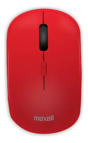 Mouse Inalambrico Maxell Optico 1200 Dpi Usb Ergonomico Color Rojo