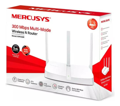 Router Wifi Mercusys Mw-306r Multimodo 300mbps Repet Ap Wisp